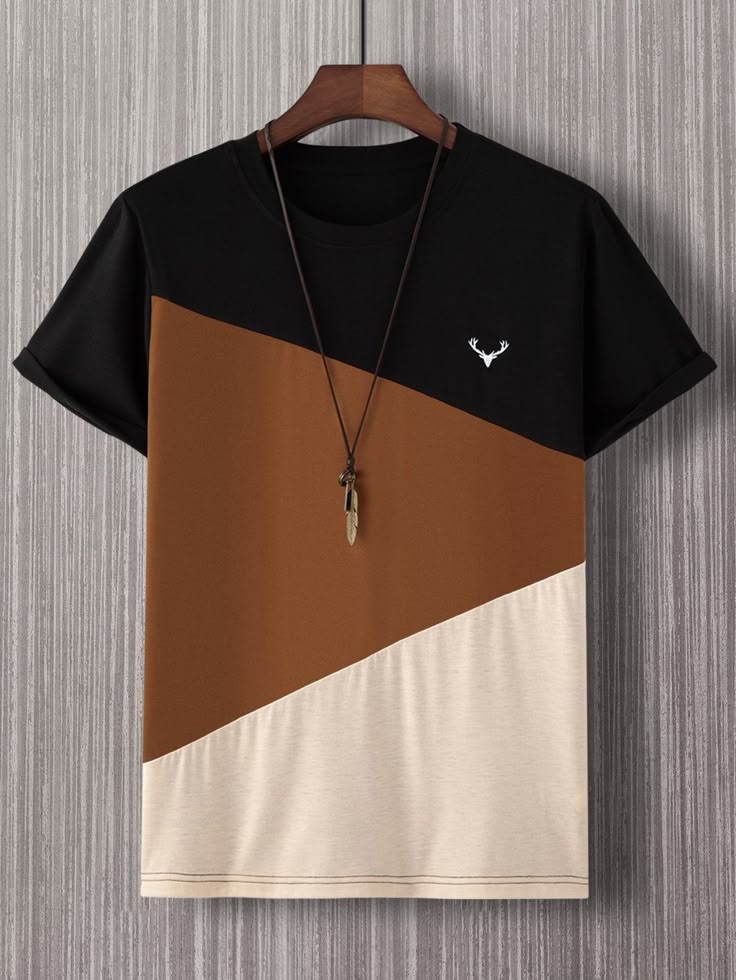 men t shirts fit crew neck short sleeve casual